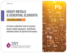 Load image into Gallery viewer, Comprehensive Metals & Nutrients Profile - Hg, Cd, Pb, Zn, Cu, Se & Mg (blood spot); I, Se, Br, Li, As, Cd, Hg & Crtn (dried urine) Test Kit ZRT Lab - HrtORG