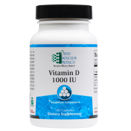 Vitamin D 1,000 IU 180 Capsules Ortho Molecular Products