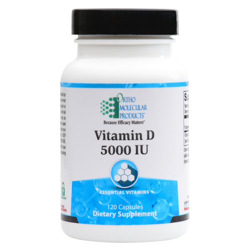Vitamin D 5,000 IU 120 Capsules Ortho Molecular Products