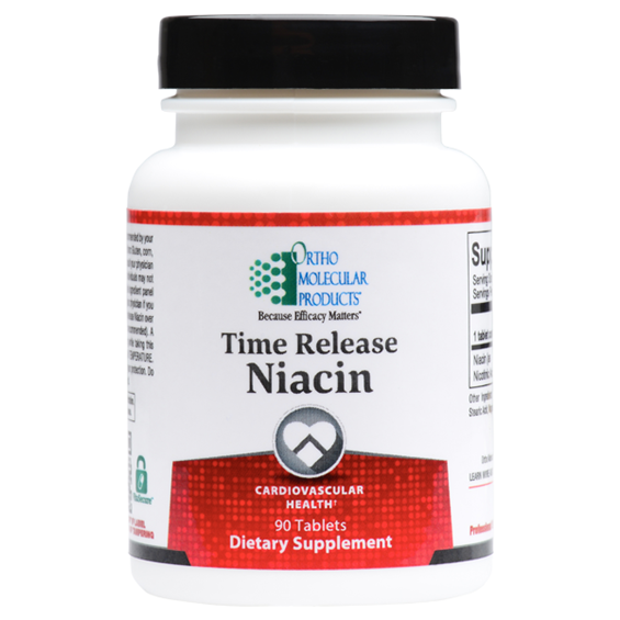 Time Release Niacin 90 Tablets Ortho Molecular Products