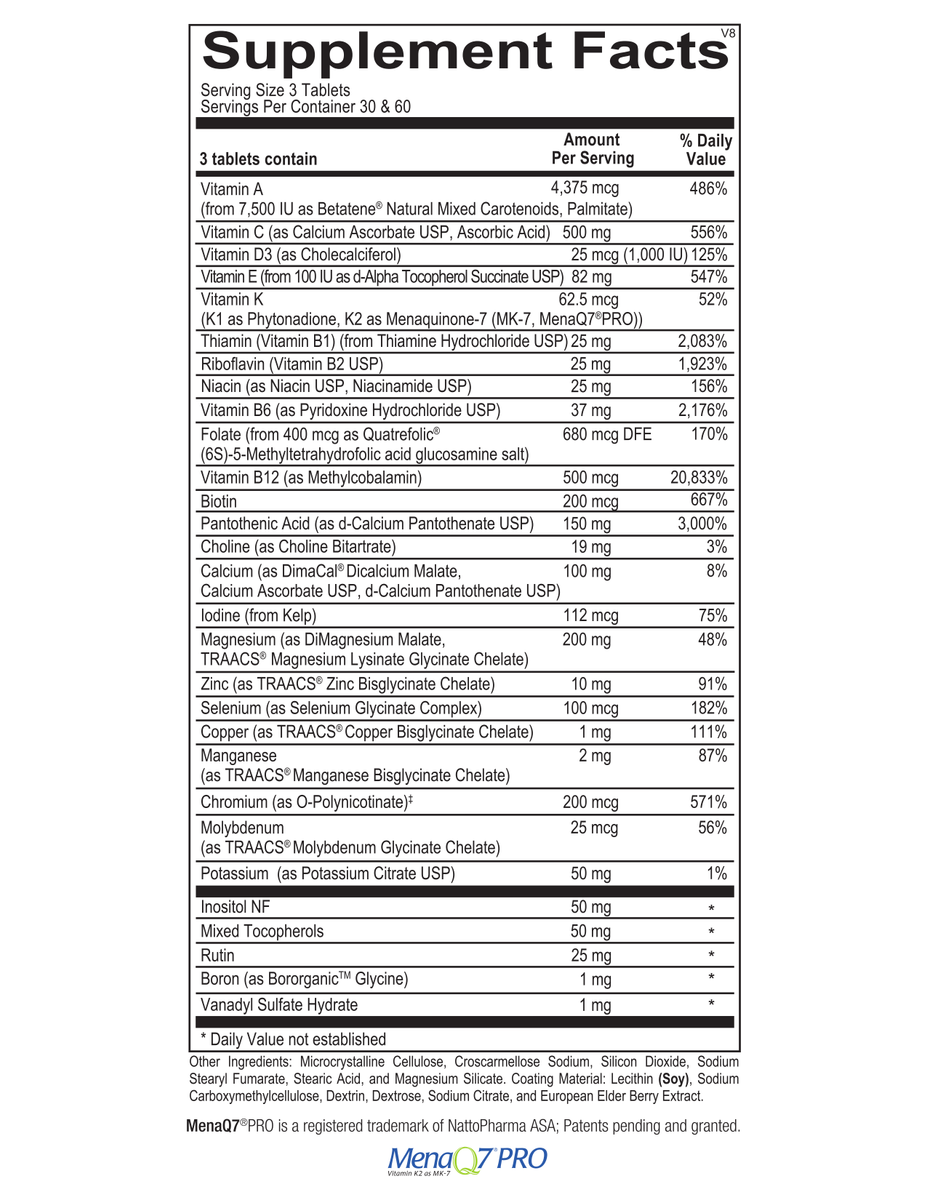 Alpha Base Tablets without Iron 180 Tablets Ortho Molecular Products – HRT