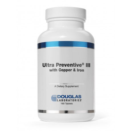 Ultra Preventive III with Copper & Iron Tablet Douglas Laboratories