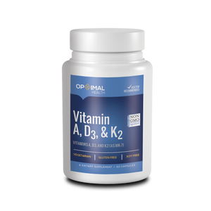 Vitamin A, D3, K2 | 60 Capsules | Optimal.Health