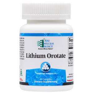 Lithium Orotate 60 Capsules Ortho Molecular Products