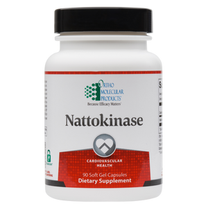 Nattokinase 90 Soft Gel Capsules Ortho Molecular Products