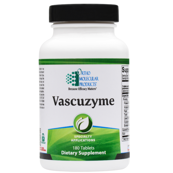 Vascuzyme 180 Tablets Ortho Molecular Products