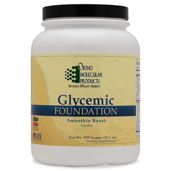 Glycemic Foundation-Vanilla Smoothie Boost 939 Grams Ortho Molecular Products - HrtORG