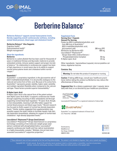 Berberine Complex Supplement - Supports Blood Sugar Balance, Glucose Metabolism, Normal Blood Pressure, Cholesterol Levels, Weight Management. Insulin Support for Diabetes, Cardiovascular & Gastrointestinal Wellness