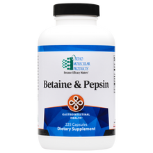 Load image into Gallery viewer, Betaine &amp; Pepsin 225 Capsules Ortho Molecular Products
