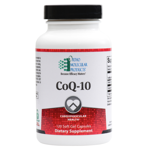 CoQ-10 120 Soft Gels Capsules Ortho Molecular Products