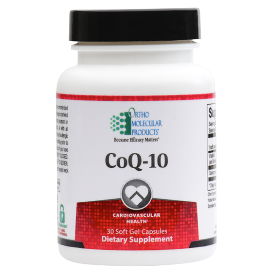 CoQ-10 30 Soft Gels Capsules Ortho Molecular Products