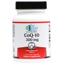 Load image into Gallery viewer, CoQ-10 300 MG 30 Soft Gels Capsules Ortho Molecular Products