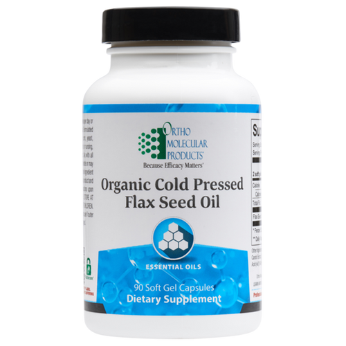 Flax Seed Oil 90 Soft Gel Capsules Ortho Molecular Products