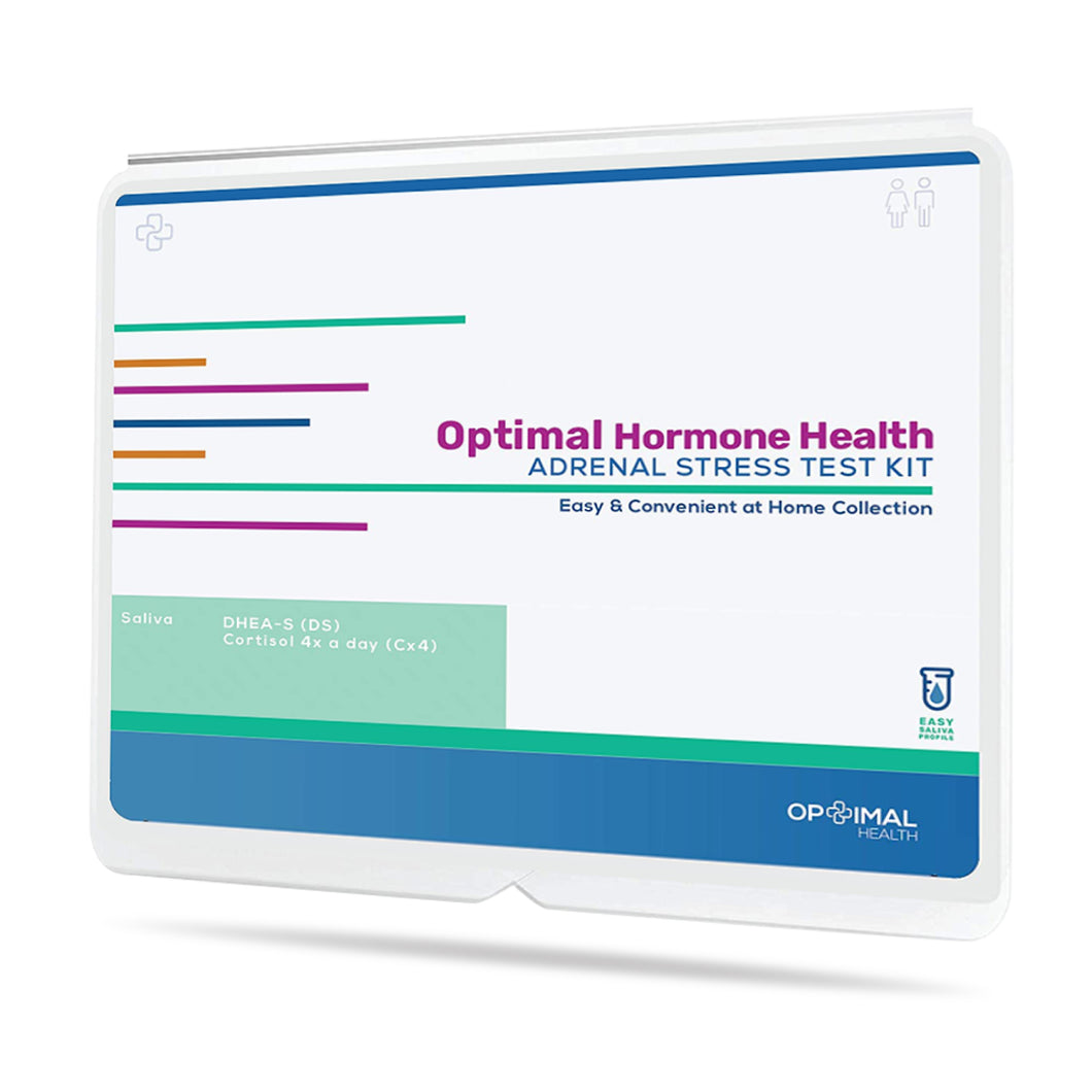Stress Hormone at Home Saliva Test Kit - Diurnal 4 Point Cortisol + DHEA - Optimal Adrenals - Anxiety, Stress, Fatigue - AMZN