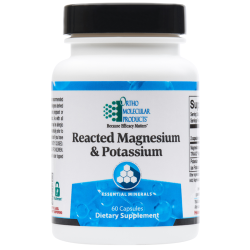 Reacted Magnesium & Potassium 60 Capsules Ortho Molecular Products