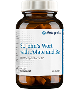 St. John's Wort with Folate and B12 60 Tablets Metagenics
