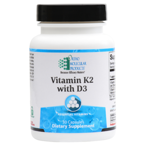 Vitamin K2 with D3 60 Capsules Ortho Molecular Products