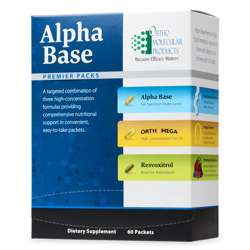 ALPHA BASE PREMIER PAK 60 Packets Ortho Molecular Products