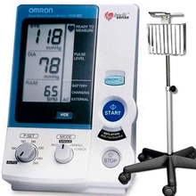 Load image into Gallery viewer, Omron HEM907XL-Digital BP Monitor/Rolling Stand