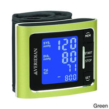 Load image into Gallery viewer, Veridian Metallic Style Digital Wrist Blood Pressure Monitor
